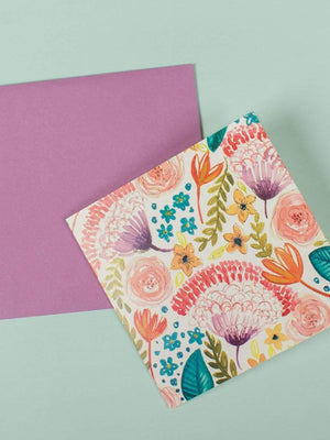 Floral Garden Greeting Card - The Wishing Chair