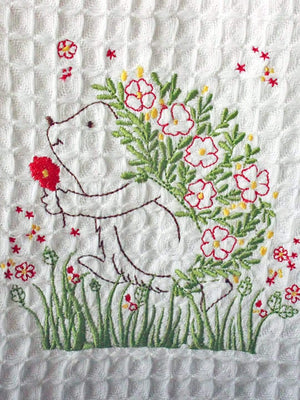Hedgehog Waffle Hand Towel - The Wishing Chair