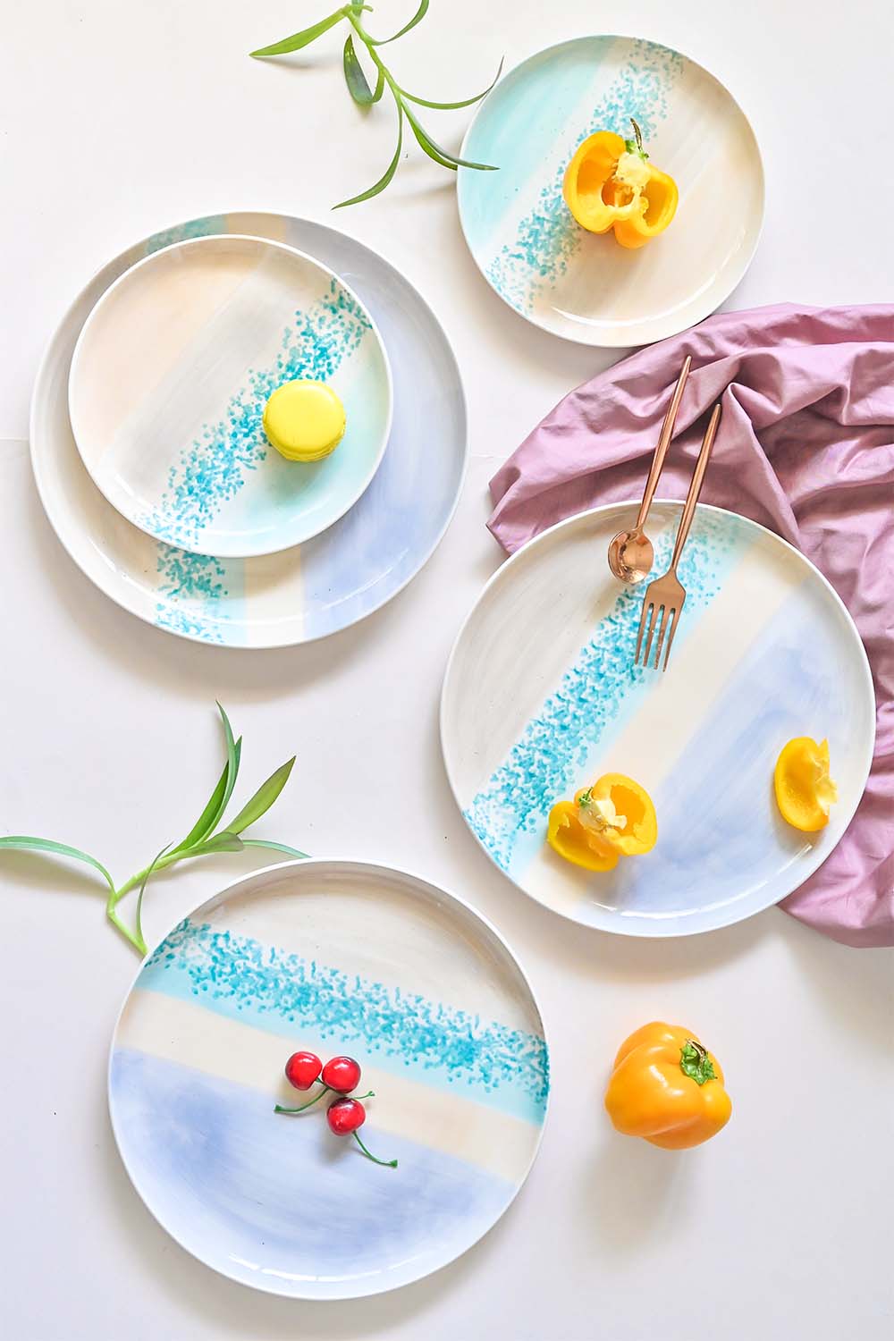 Buy Herman Handpainted dinner plate set of Online Wishing Chair