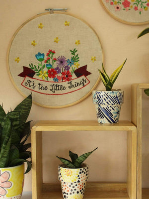 Its The Little Things Banner Wall Hoop - The Wishing Chair