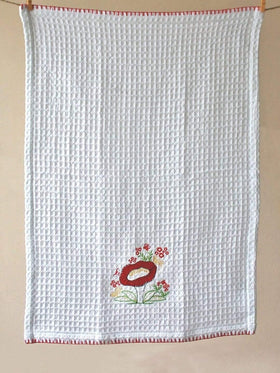 Mushroom Waffle Hand Towel - The Wishing Chair