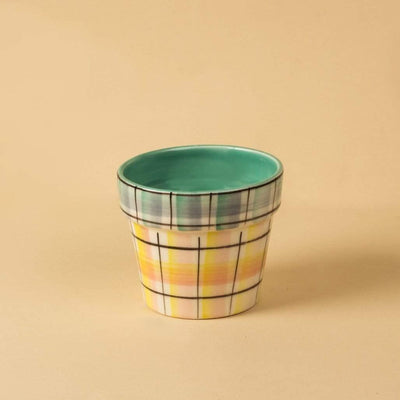 Pastel Perfection Planter - Checks - The Wishing Chair