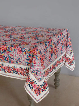 Poppy Petals Table Cover- 8 Seater - The Wishing Chair