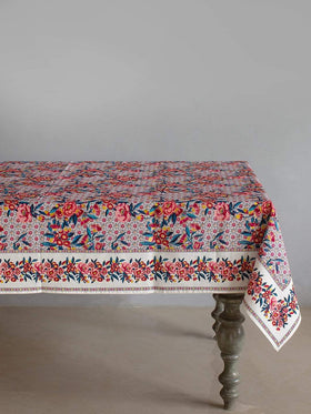Poppy Petals Table Cover- 8 Seater - The Wishing Chair