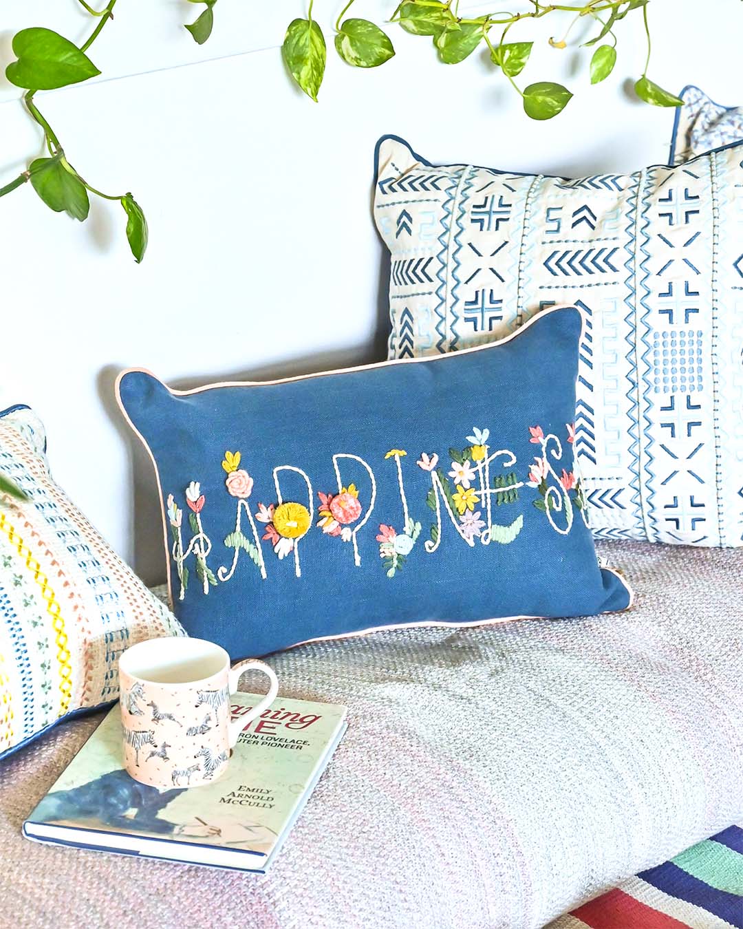 Cushion Cover Happiness Cushion Cover- Secret Trellis Collection