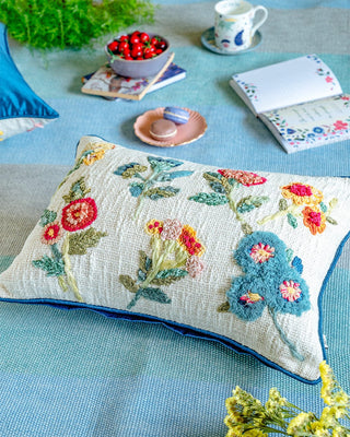 Cushion Cover Teesta Embroidered Cushion Cover - Teesta Embroidered Cushion Cover - The Wishing Chair