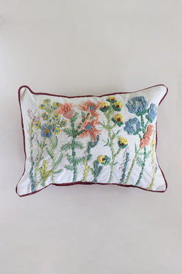 Cushion Cover Yasmeen Embroidered Cushion Cover - Yasmeen Embroidered Cushion Cover - The Wishing Chair
