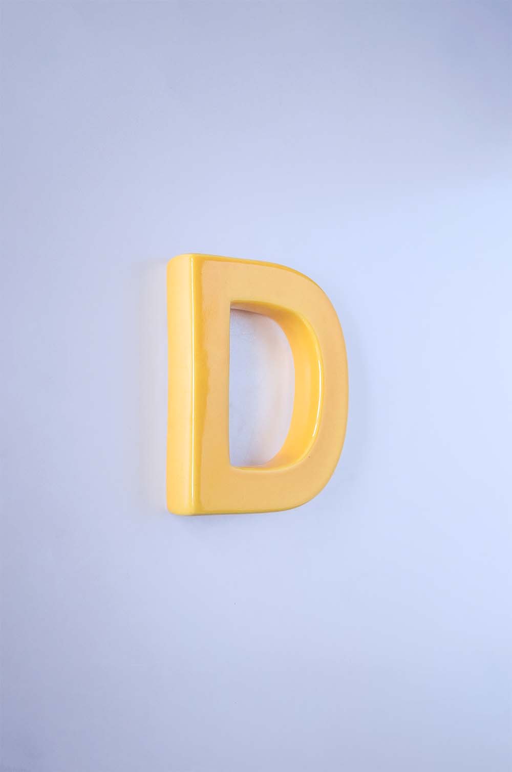D Mottled Mono Wall Hanging - Mustard A To Z