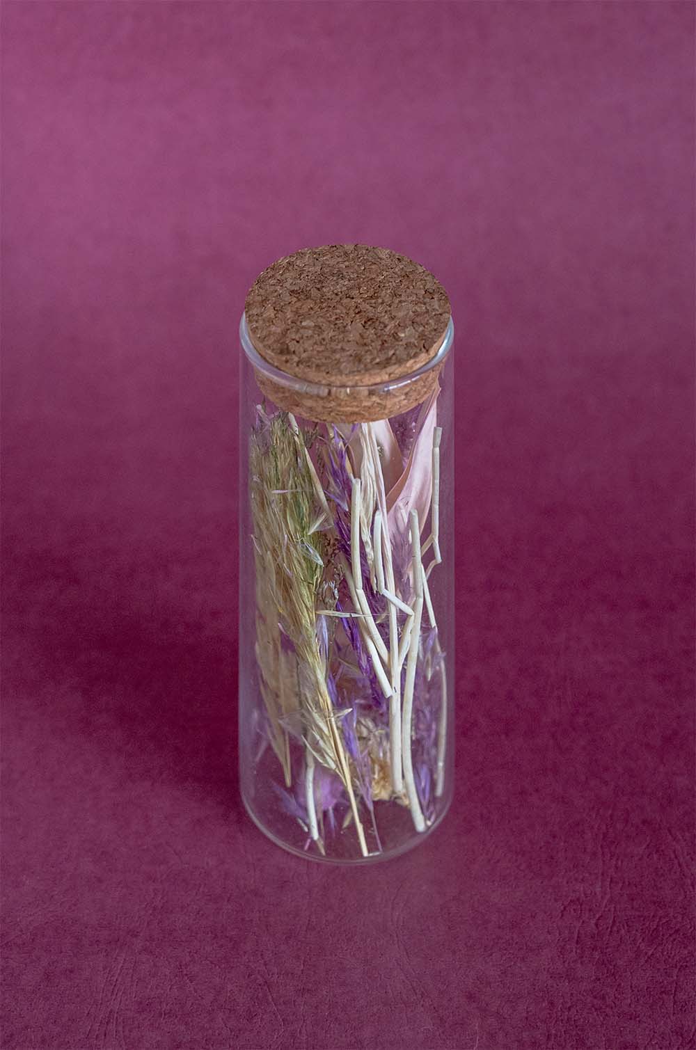 Lavenderia Natural Dried Flowers in Glass Tube with Cork Lid