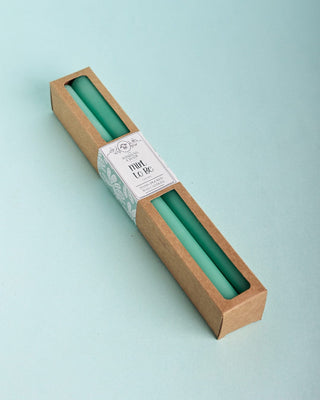 Seafoam Green Tapered Candles - Set of 4 - Tapered Candles - Set of 4 - The Wishing Chair