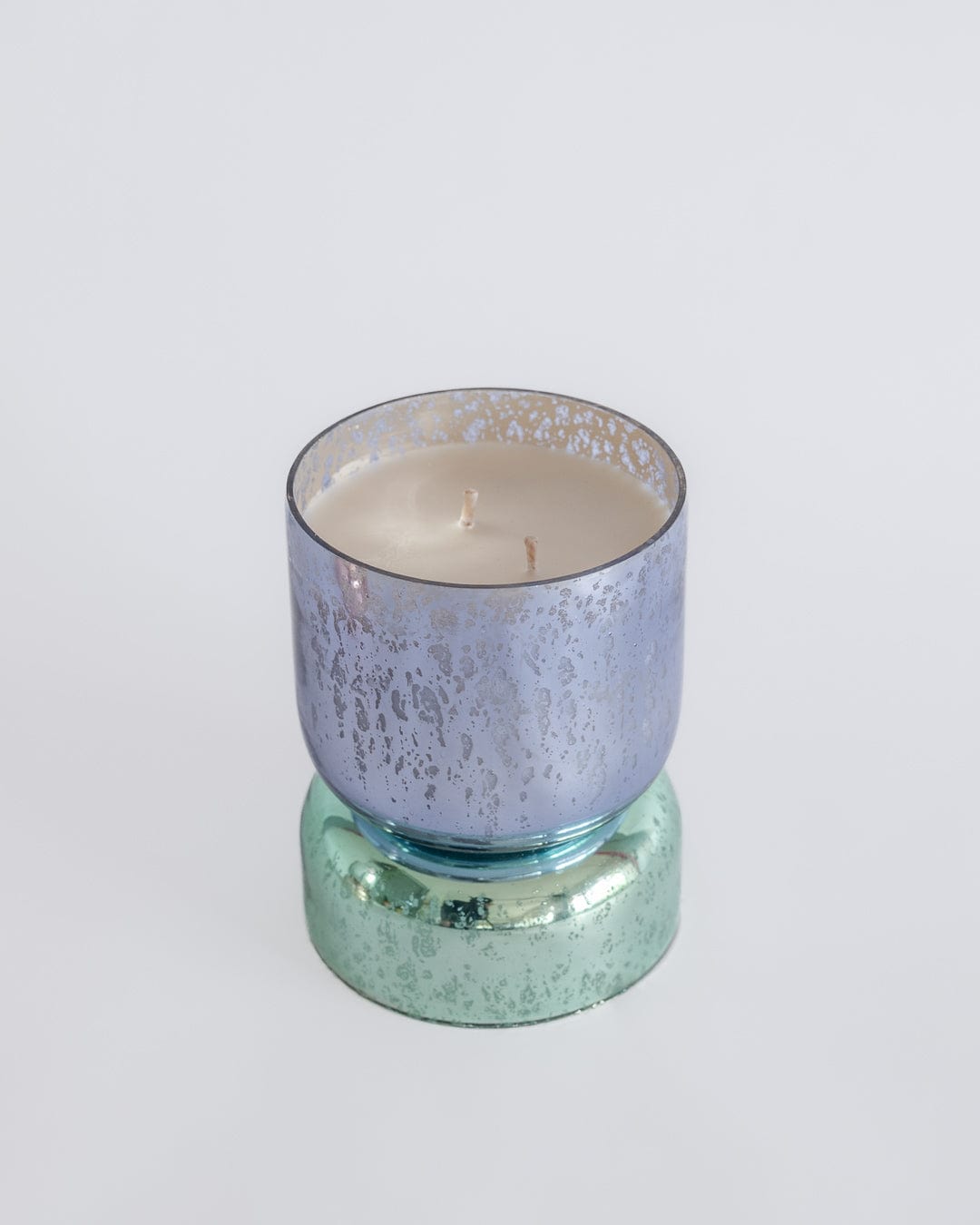 Shimmer Hourglass Soy Wax Candle in Hand Blown Glass