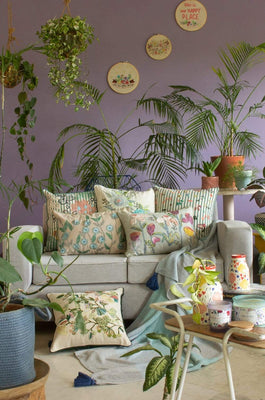 Soft furnishings Floral Stripes Cushion Cover