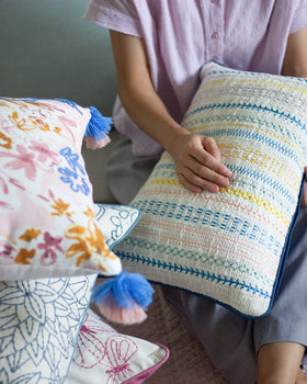 Soft furnishings Shiza Embroidered Cushion Cover