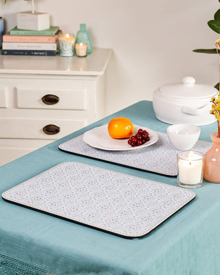 Table linen & Accessories Tile Garden Wooden Placemat - Set of 2 - Tile Garden Wooden Placemat - Set of 2 - The Wishing Chair