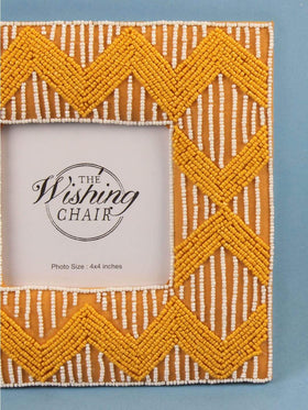 Tangelo Chevron Photo Frame