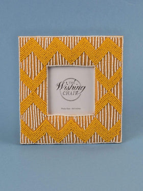 Tangelo Chevron Photo Frame