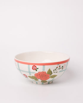 Tea Garden Handpainted Ceramic Bowl 15 cms