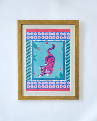 Tiger with Wooden Framing - Tiger with Wooden Framing - The Wishing Chair  - Tiger with Wooden Framing - The Wishing Chair