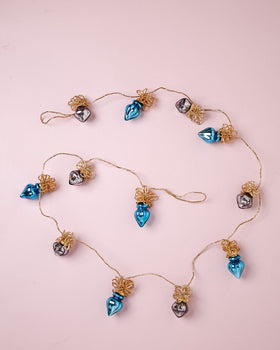 Very Merry Glass Ornaments Beaded Garland - Very Merry Glass Ornaments Beaded Garland - The Wishing Chair