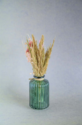 Wildflowers Natural Dried Flowers Bouquet in Glass Jar - Wildflowers Natural Dried Flowers Bouquet in Glass Jar - The Wishing Chair