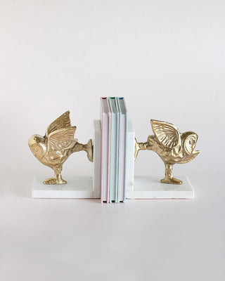 Yogi Owls Metal & Marble Bookends - Yogi Owls Metal & Marble Bookends - The Wishing Chair  - Yogi Owls Metal & Marble Bookends - The Wishing Chair