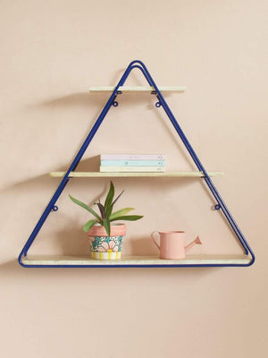 Triangle Metal Frame Wall Shelf - The Wishing Chair