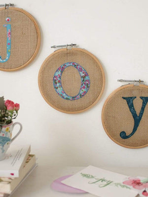 Alphabet Embroidery Hoop Wall Hanging - Alphabet Embroidery Hoop Wall Hanging - The Wishing Chair  - Alphabet Embroidery Hoop Wall Hanging - The Wishing Chair