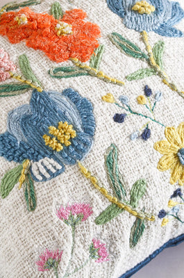 Cushion Cover Tana Embroidered Cushion Cover - Tana Embroidered Cushion Cover - The Wishing Chair