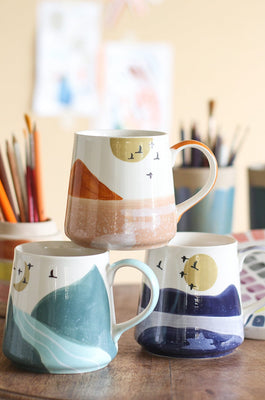 Mugs Wilderness Handpainted Ceramic Mug - Wilderness Handpainted Ceramic Mug - The Wishing Chair