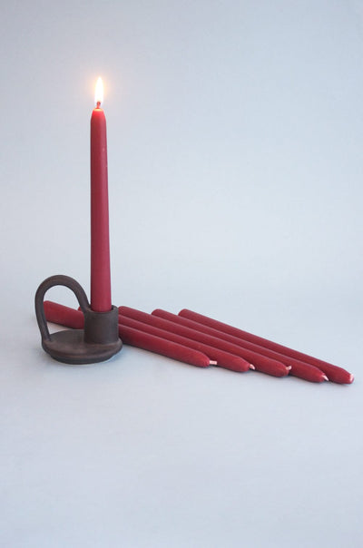 Terracotta Tapered Candles - Set of 6