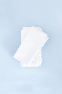 White Prairie Hand Crochet Napkins - Set of 6 - White Prairie Hand Crochet Napkins - Set of 6 - The Wishing Chair