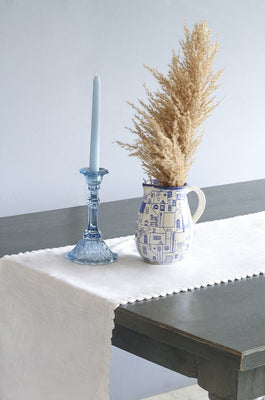 White Prairie Hand Crochet Table Runner - White Prairie Hand Crochet Table Runner - The Wishing Chair  - White Prairie Hand Crochet Table Runner - The Wishing Chair