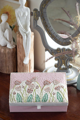 Wildflowers Beaded Jewellery Box - Wildflowers Beaded Jewellery Box - The Wishing Chair