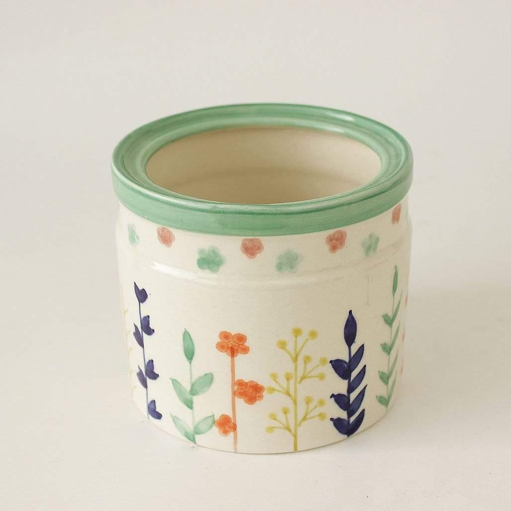 Blossoms Planter -round
ABOUT:
Illustrated with hand painted blossoms and meant to hold the kind of florals you favour the most… our wide mouthed blossoms planter is perfect to grow your oBlossoms Planter -round