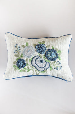 Yara Embroidered Cushion Cover - Yara Embroidered Cushion Cover 14"X20" - The Wishing Chair
