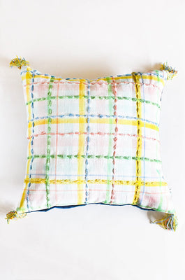Zelda Embroidered Cushion Cover -  18 Inch X 18 Inch - Zelda Embroidered Cushion Cover -  18 Inch X 18 Inch - The Wishing Chair