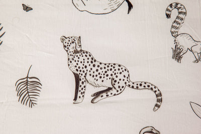 Zookeeper Jungle Stories Sheet and Shams Set - Flat Sheet Single - Zookeeper Jungle Stories Sheet and Shams Set - Flat Sheet Single - The Wishing Chair