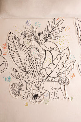 Zookeeper My Colouring Bed Cover-double - Zookeeper My Colouring Bed Cover-double - The Wishing Chair