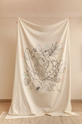 Zookeeper My Colouring Bed Cover-Single - Zookeeper My Colouring Bed Cover-Single - The Wishing Chair