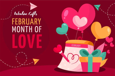 Romantic Valentine's gift box with unique items, perfect for couples, featuring elegant packaging and thoughtful design by The Wishing Chair.