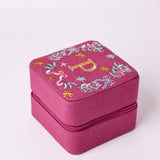 Monogram P - Secret Garden Embroidered Monogram Mini Jewellery Box | The Wishing Chair