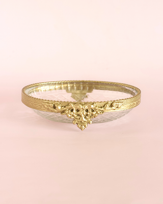 Hearth Brass & Glass Soap Dish