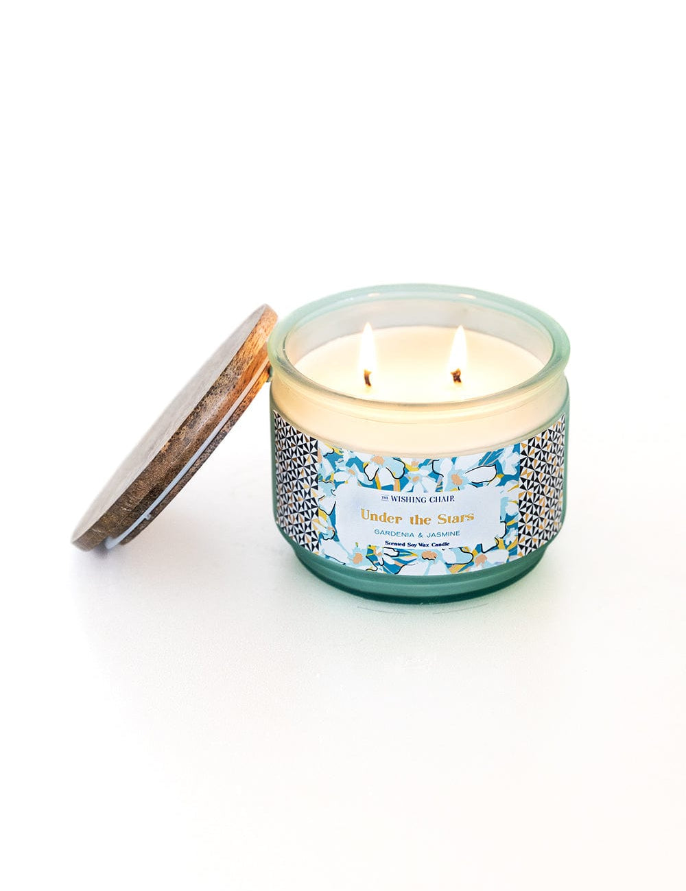   4 Dia x 3.25H Inch / Blue / Jar Candle Under th Stars Soy Wax Jar Candle - Under the Stars Soy Wax Jar Candle - The Wishing Chair  - Under the Stars Soy Wax Jar Candle - The Wishing Chair 