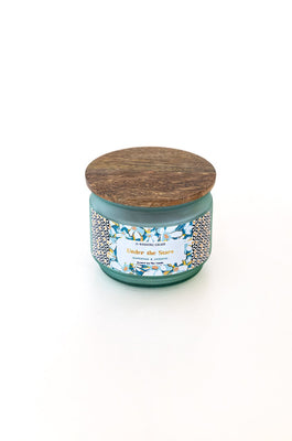  4 Dia x 3.25H Inch / Blue / Jar Candle Under th Stars Soy Wax Jar Candle - Under the Stars Soy Wax Jar Candle - The Wishing Chair 