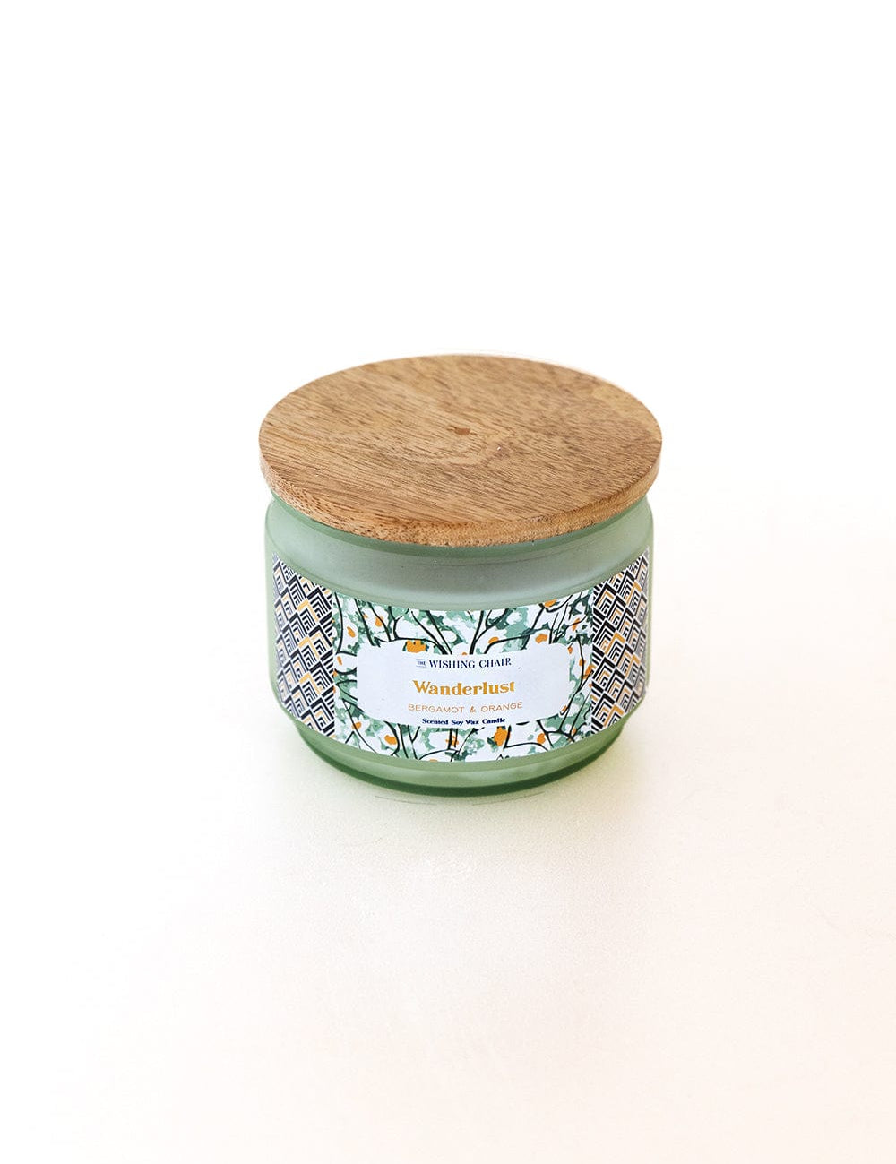  4 Dia x 3.25H Inch / Green / Jar Candle Wanderlust Soy Wax Jar Candle - Wanderlust Soy Wax Jar Candle - The Wishing Chair 