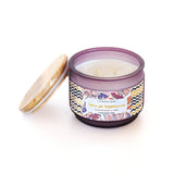  4 Dia x 3.25H Inch / Violet / Jar Candle We're All Wildflowers Soy Wax Jar Candle - We're All Wildflowers Soy Wax Jar Candle 340 Grm - The Wishing Chair 