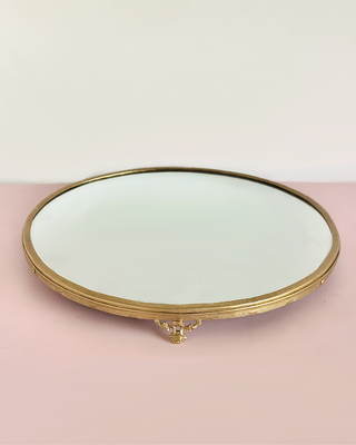 Vesper Brass & Glass Tray