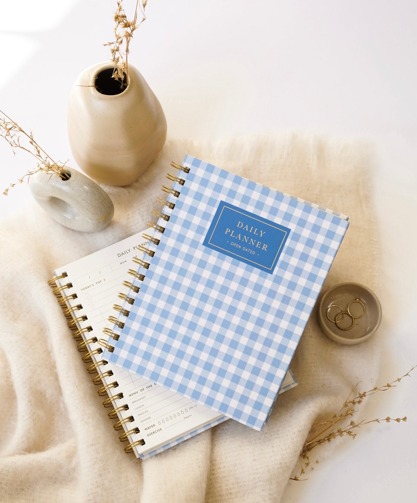 7Mm Daily Planner- Checkered Skies