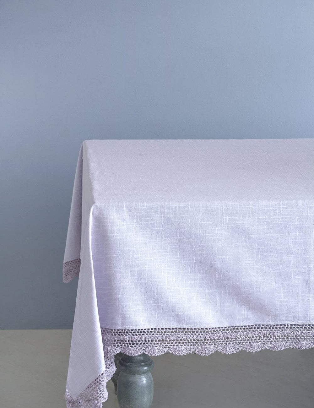 8 SEATER Lavender Fields Hand Crochet Table Cloth