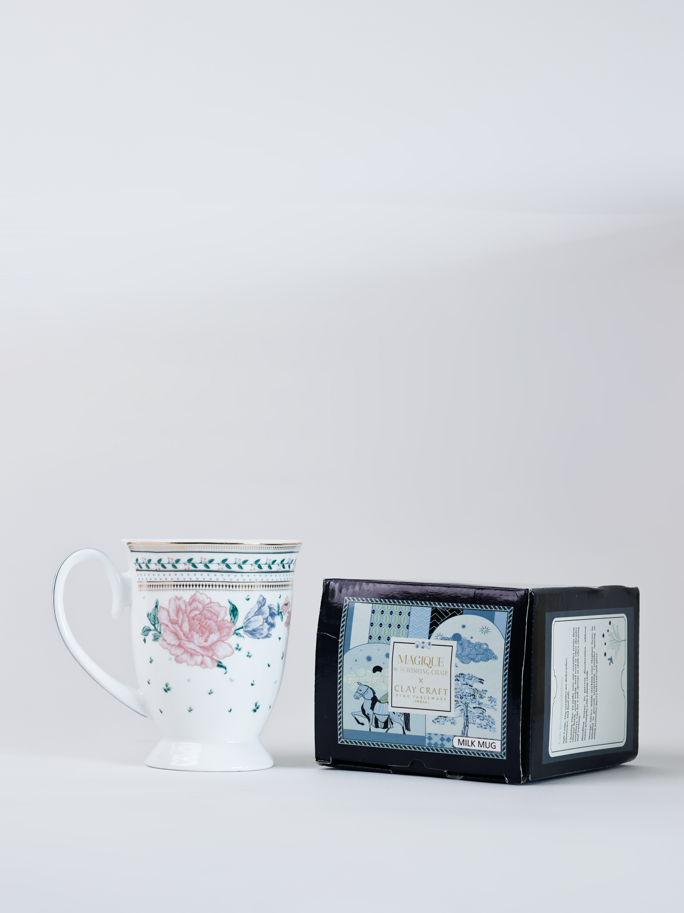 Magique by The Wishing Chair - Emerald Ribbon Fine China Ceramic Collection - Coffee Mug